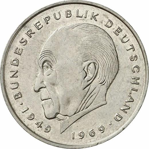 Avers 2 Mark 1982 D "Konrad Adenauer" - Münze Wert - Deutschland, BRD