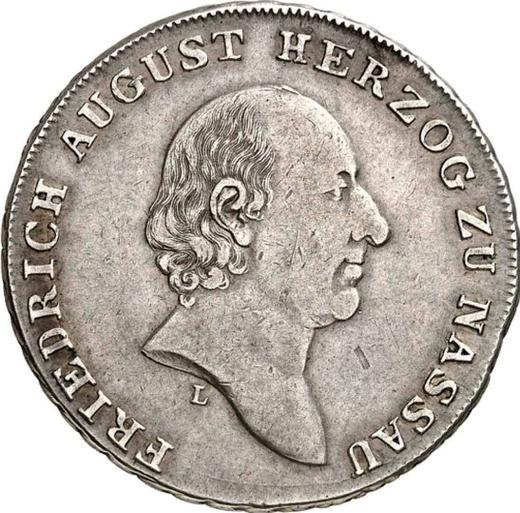 Obverse 1/2 Thaler 1809 L - Silver Coin Value - Nassau, Frederick Augustus