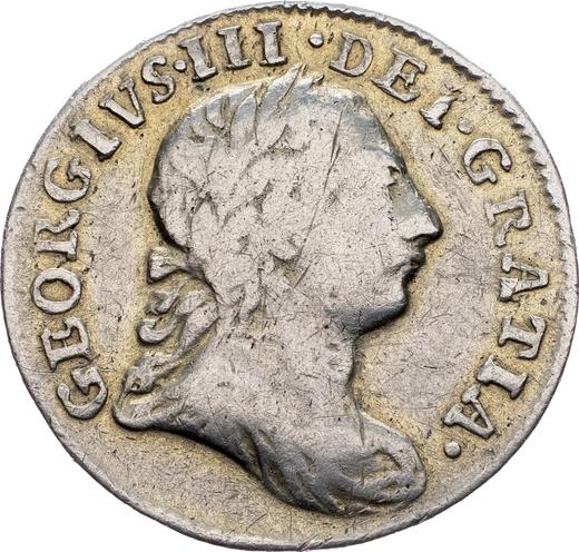 Obverse Twopence 1772 - Silver Coin Value - United Kingdom, George III