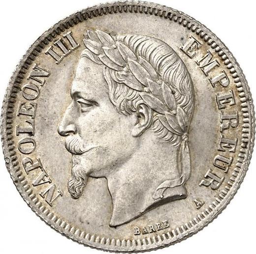 Obverse 2 Francs 1868 A "Type 1866-1870" - Silver Coin Value - France, Napoleon III