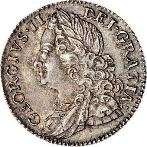 Obverse Sixpence 1751 "Old Head" - Silver Coin Value - United Kingdom, George II