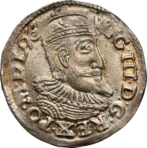 Obverse 3 Groszy (Trojak) 1596 IF HR ID "Poznań Mint" - Silver Coin Value - Poland, Sigismund III Vasa