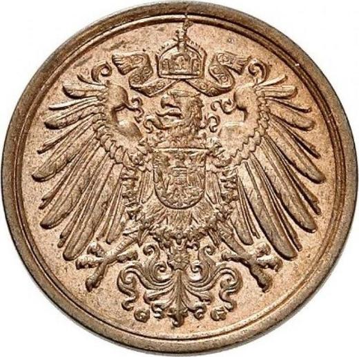Rewers monety - 1 fenig 1902 G "Typ 1890-1916" - cena monety - Niemcy, Cesarstwo Niemieckie