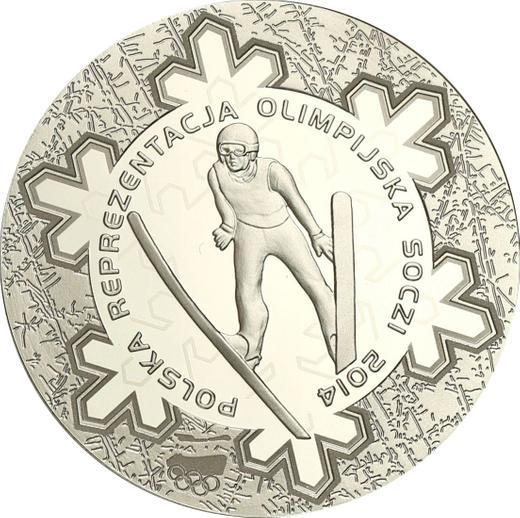 Reverse 10 Zlotych 2014 MW "Polish Olympic Team - Sochi 2014" - Silver Coin Value - Poland, III Republic after denomination