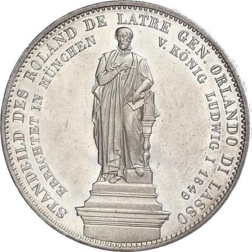 Reverse 2 Thaler 1849 "Orlando Di Lasso" - Silver Coin Value - Bavaria, Maximilian II