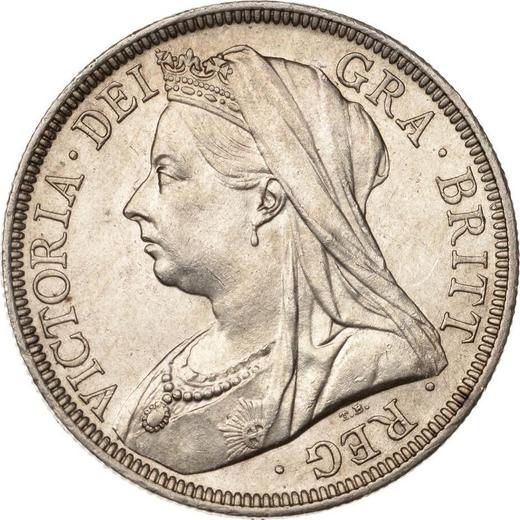 Awers monety - 1/2 korony 1901 TB - cena srebrnej monety - Wielka Brytania, Wiktoria