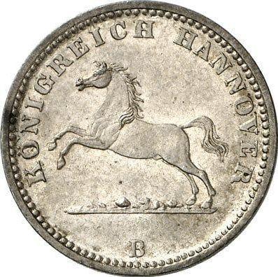 Obverse Groschen 1860 B - Silver Coin Value - Hanover, George V