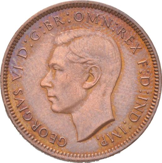 Obverse Farthing 1945 HP -  Coin Value - United Kingdom, George VI