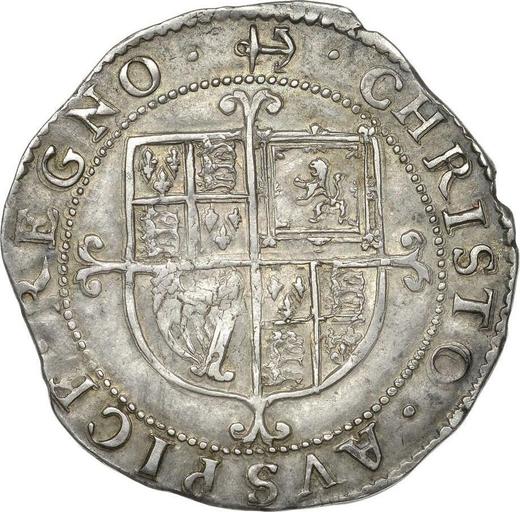 Reverse Shilling no date (1638-1639) "Second issue Briot" The crown divides the border Anchor on obverse and reverse - Silver Coin Value - United Kingdom, Charles I