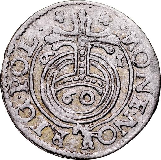 Anverso Poltorak 1661 "Inscripción 60" - valor de la moneda de plata - Polonia, Juan II Casimiro