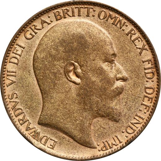 Obverse Halfpenny 1910 -  Coin Value - United Kingdom, Edward VII