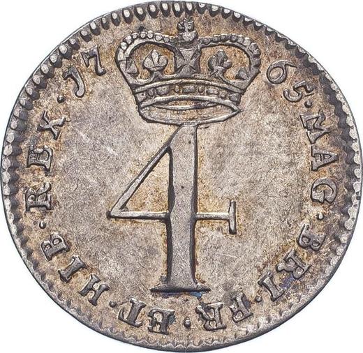 Reverse Fourpence (Groat) 1765 - Silver Coin Value - United Kingdom, George III