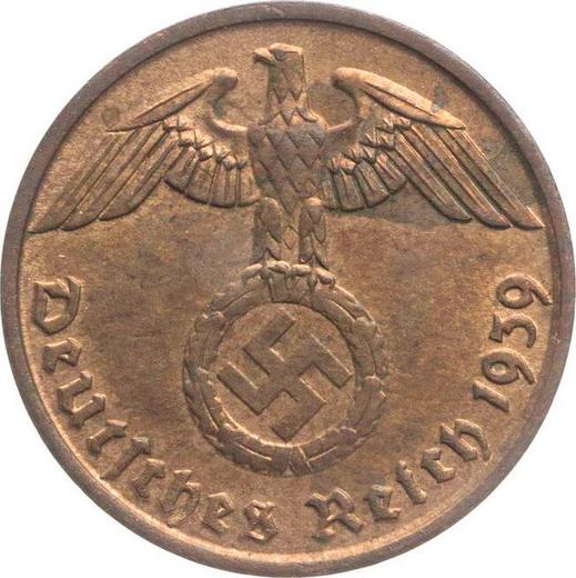 Rewers monety - 2 reichspfennig 1940 J "Typ 1936-1940" - cena  monety - Niemcy, III Rzesza