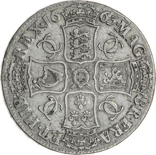 Reverse Crown 1665 "Second laureate bust" - Silver Coin Value - United Kingdom, Charles II