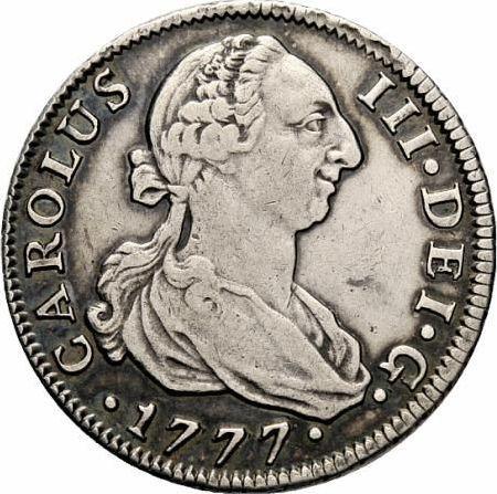 Avers 4 Reales 1777 S CF - Silbermünze Wert - Spanien, Karl III