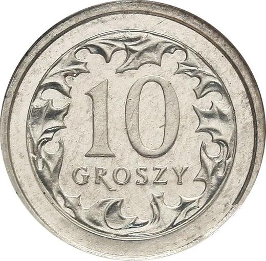 Reverse Pattern 10 Groszy 2006 Aluminum -  Coin Value - Poland, III Republic after denomination
