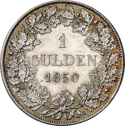 Reverse Gulden 1850 - Silver Coin Value - Frankfurt am Main, Free City