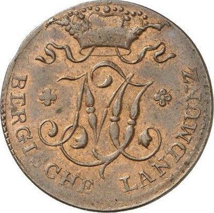 Anverso 1/2 stüber 1805 S - valor de la moneda  - Berg, Maximiliano I