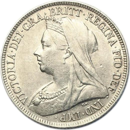 Obverse Shilling 1895 TB - Silver Coin Value - United Kingdom, Victoria