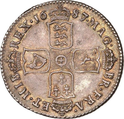 Reverse Shilling 1687 - Silver Coin Value - United Kingdom, James II