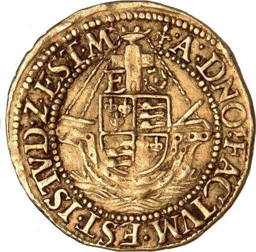 Reverse Half Angel no date (1559-1578) Z.HIB - Gold Coin Value - United Kingdom, Elizabeth I