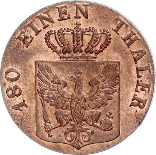 Awers monety - 2 fenigi 1842 D - cena monety - Prusy, Fryderyk Wilhelm IV