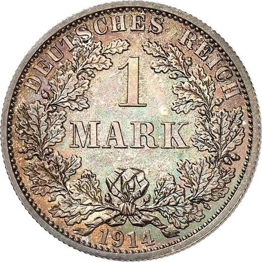 Anverso 1 marco 1914 A "Tipo 1891-1916" - valor de la moneda de plata - Alemania, Imperio alemán