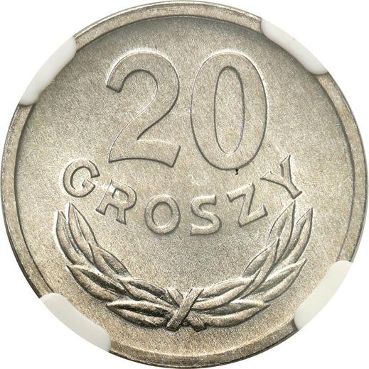 Revers 20 Groszy 1970 MW - Münze Wert - Polen, Volksrepublik Polen