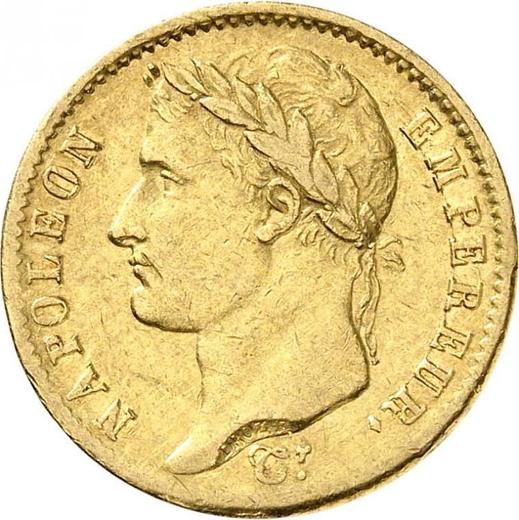 Obverse 20 Francs 1808 W "Type 1807-1808" - Gold Coin Value - France, Napoleon I