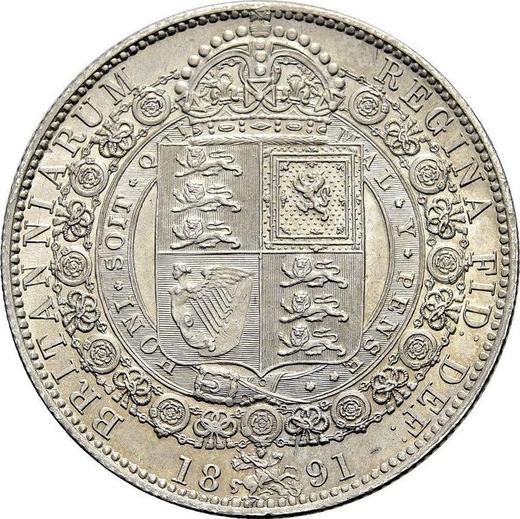 Reverse Halfcrown 1891 JEB "Jubilee Head" - Silver Coin Value - United Kingdom, Victoria