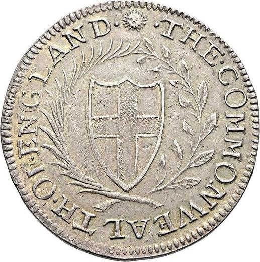 Аверс монеты - 1/2 кроны (Полукрона) 1656 года - цена серебряной монеты - Великобритания, Содружество