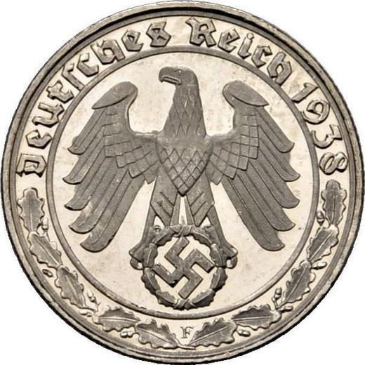 Reverse 50 Reichspfennig 1938 F "Type 1938-1939" -  Coin Value - Germany, Third Reich