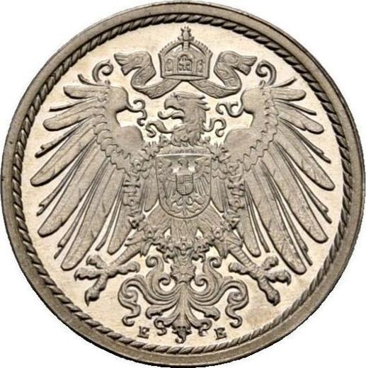 Reverse 5 Pfennig 1913 E "Type 1890-1915" -  Coin Value - Germany, German Empire
