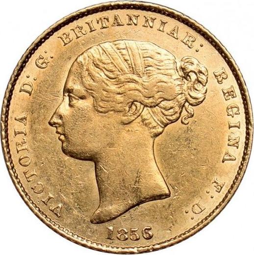 Obverse Half Sovereign 1856 "Type 1855-1856" - Gold Coin Value - Australia, Victoria