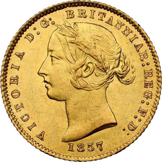 Obverse Half Sovereign 1857 "Type 1857-1866" - Gold Coin Value - Australia, Victoria