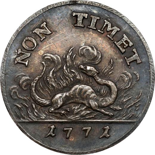 Reverse Pattern 2 Grosze (1/2 Zlote) 1771 "Monogram in block letters" Silver - Silver Coin Value - Poland, Stanislaus II Augustus