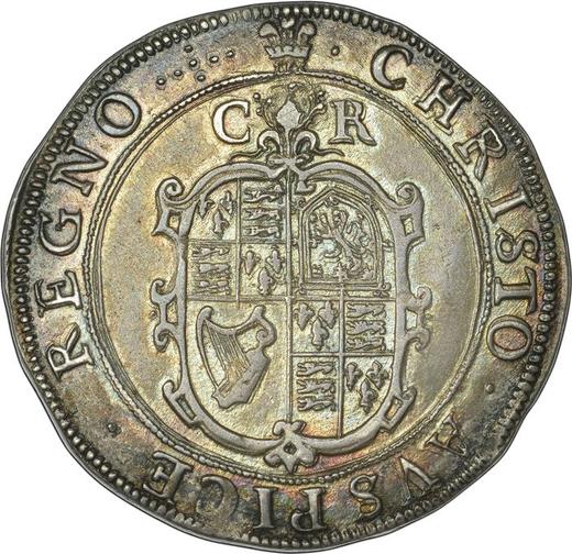 Reverse Halfcrown no date (1625-1642) "Second type of horseman" "CR" above the shield - Silver Coin Value - United Kingdom, Charles I