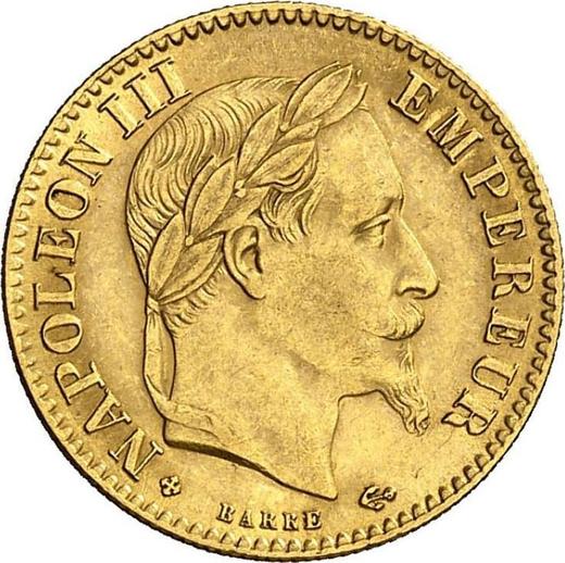 Obverse 10 Francs 1868 BB "Type 1861-1868" - Gold Coin Value - France, Napoleon III