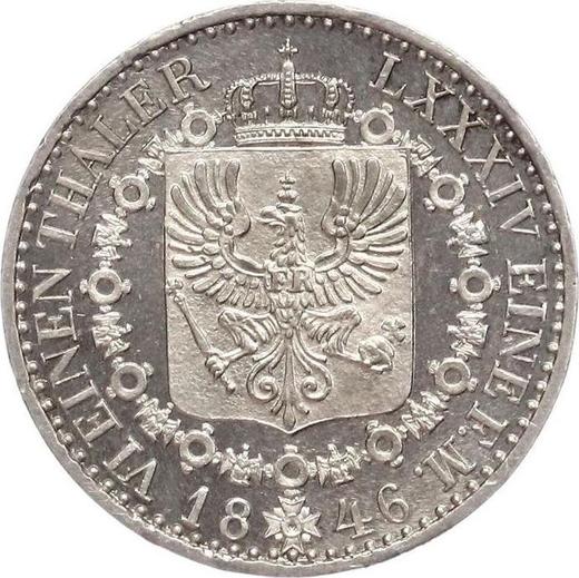 Reverse 1/6 Thaler 1846 A - Silver Coin Value - Prussia, Frederick William IV