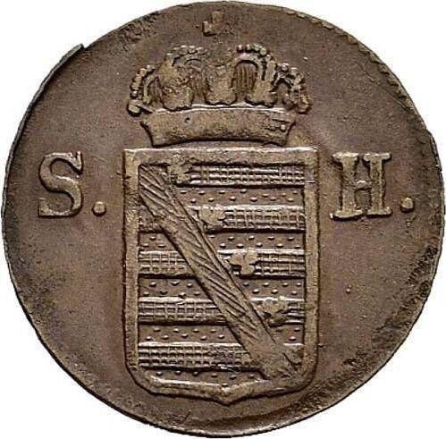 Anverso Heller 1816 - valor de la moneda  - Sajonia-Hildburghausen, Federico