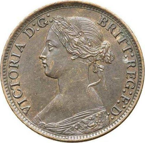 Obverse Farthing 1863 -  Coin Value - United Kingdom, Victoria