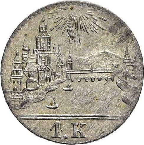 Reverse Kreuzer no date (1839-1840) - Silver Coin Value - Frankfurt am Main, Free City