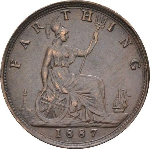 Reverse Farthing 1887 -  Coin Value - United Kingdom, Victoria