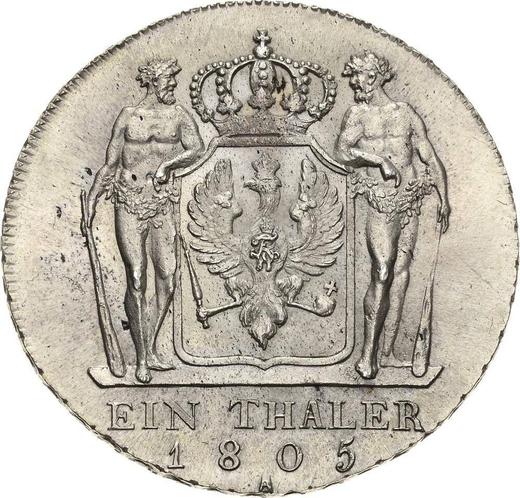 Reverse Thaler 1805 A - Silver Coin Value - Prussia, Frederick William III