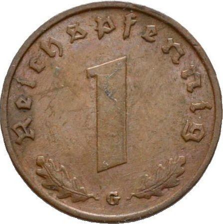 Obverse 1 Reichspfennig 1939 G "Type 1936-1940" -  Coin Value - Germany, Third Reich