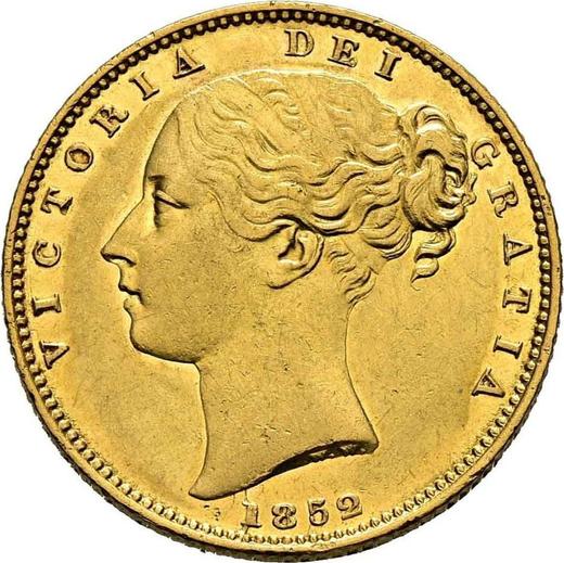 Avers Sovereign 1852 WW "Wappen" - Goldmünze Wert - Großbritannien, Victoria
