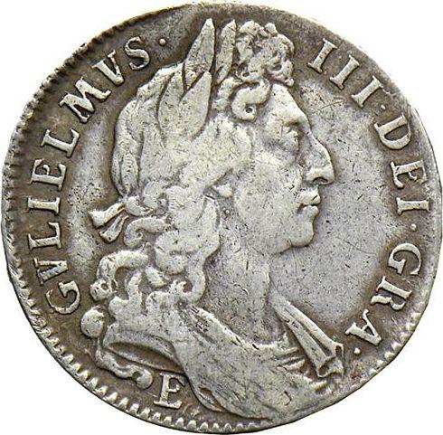 Obverse Halfcrown 1696 E "Large Shields" - Silver Coin Value - United Kingdom, William III