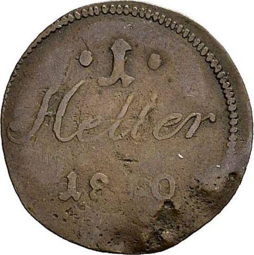 Reverse Heller 1810 -  Coin Value - Saxe-Hildburghausen, Frederick