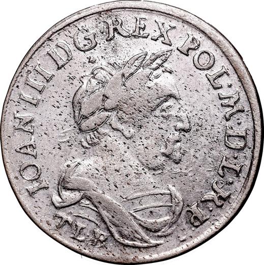 Awers monety - Szóstak 1680 K TLB "Typ 1677-1687" - cena srebrnej monety - Polska, Jan III Sobieski