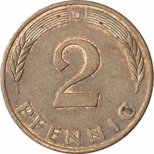 Obverse 2 Pfennig 1993 D - Coin Value - Germany, FRG